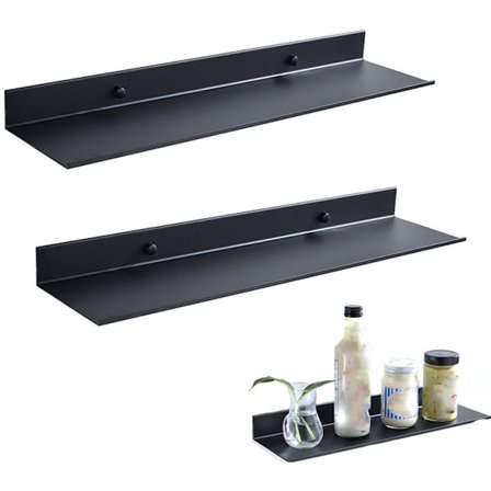 ING Hylle, 2 stk, svart, 30 cm, hylle, dusjhylle, hylle, organisator, dusjkurv, vegghylle, perfekt, soverom, stue og mer