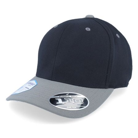 Flexfit - Svart adjustable Keps - Lux Black/Grey 110 Adjustable @ Hatstore