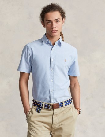 Polo Ralph Lauren Slim Fit Oxford Shirt - Blue - M
