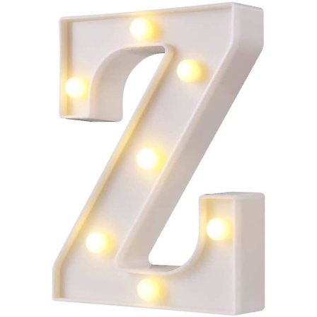 LED Tak Bokstavlamper 26 Bokstaver, Dekorativ Belysning