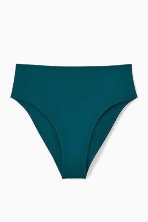 COS Women's High Waisted Scuba Bikini Briefs in Green