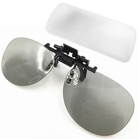 Clip-on 3D-briller til brillebrugere - Anaglyph-briller