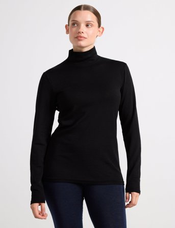 Lindex Turtleneck Top Wool - Black - XL