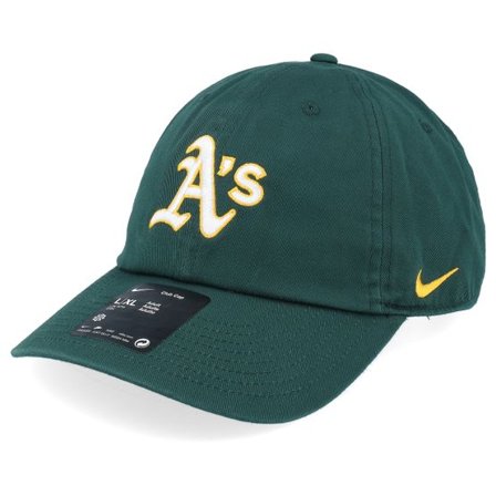 Nike MLB - MLB Grön unconstructed Keps - Oakland Athletics Club Pro Green Dad Cap - Nike @ Hatstore
