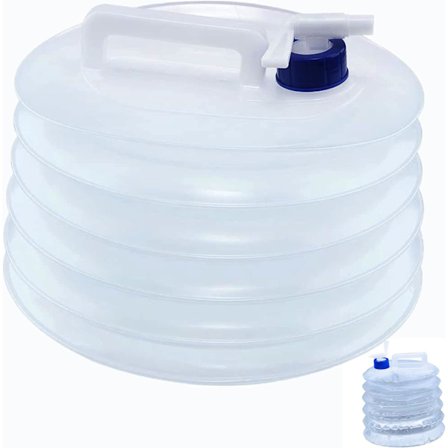 Sammenklappelig vandbeholder 5L 10L 15L, bærbar og BPA-fri vandtank vandkande spande opbevaring til campingvogne campingrejse grillrejse udendørs brug