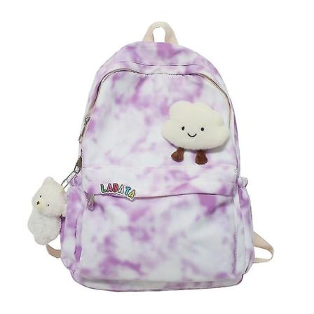 Skolväska Med Hög Kapacitet För Flickor För Fritidsresor Purple