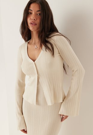 BUBBLEROOM - Knitted Cardigan - Cream