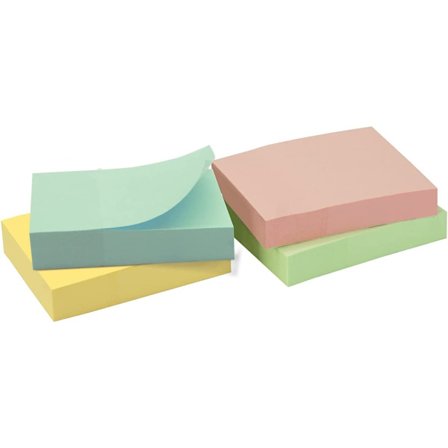 Flyttbar notatblokk 4 x 100 ark 80*7,65mm