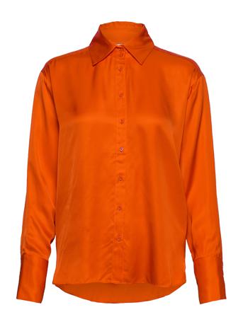 Paulineiw Shirt Langermet Skjorte Oransje InWear
