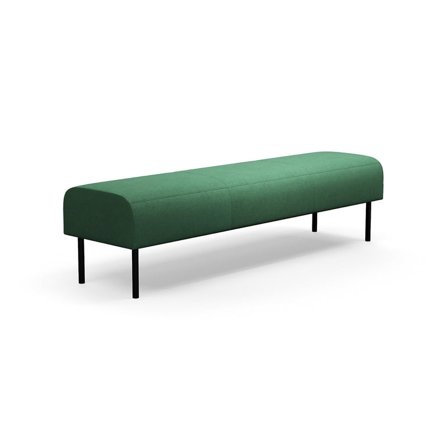 Modular bench VARIETY, 3-seater, fabric Blues CSII, green turquoise