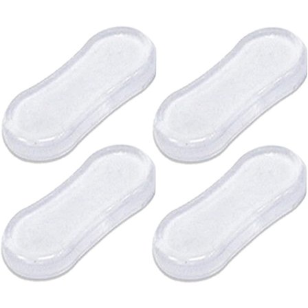 ING Toiletsæde Bumpers, 4 stk. Universelt Toiletsæde Buffer Sæt, Gummi Bumper Puder til Familier, Hoteller, Skoletoiletter