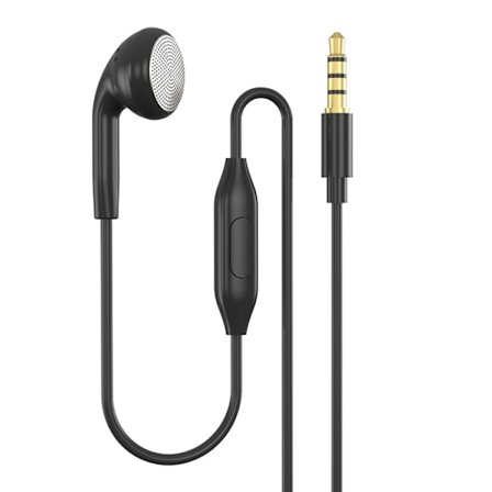 Mono-kuulokkeet mikrofonilla - 3,5 mm:n liitäntä ja painikeohja