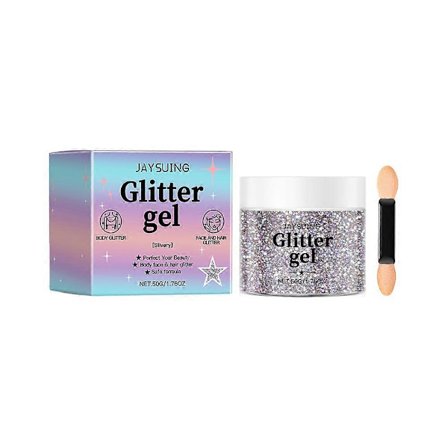 Glitter Gel Ljus Vit Hög Glans Gel Kropp Hög Glans Gel