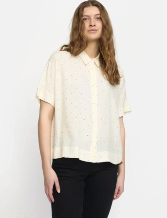 Soft Rebels Srmargot Freedom Dot Ss Shirt - Yellow - M