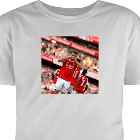 Barn T-skjorte Arsenal fotball - Martin Ødegaard målfeiring i rød drakt