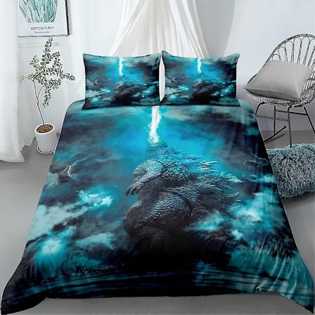 Godzilla-serien täcke tredelad sängkläder Pyl