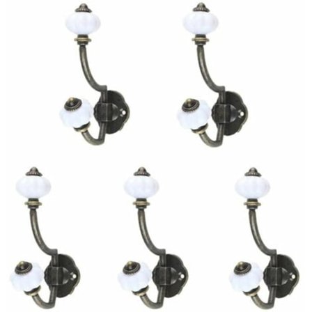 Kappaleet Retro Pronssi Keraaminen Vaatekoukut Pastoraalinen Tyyli Seinäkoukut Hattukoukut Ovikoukut