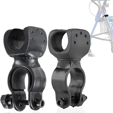 Rullestol Kjeppholder Stativ, Praktisk Krykkeholder Krykkeholder Rullestol Tilbehør Mobilitetshjelpemiddel(2stk, Svart) [db]