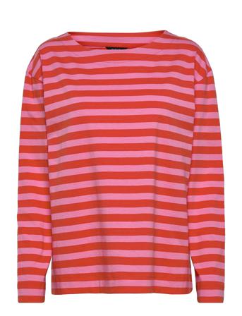 Top Alma Stripe Langærmet T-shirt Multi/mønstret Lindex