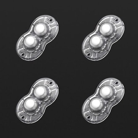 4 stk Universal remskive Roterende hjul Svingbare hjul Hjul 2 2