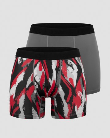 Sport Boxer 2-pack Grey/Red