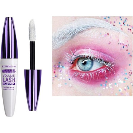 4d Silk Fiber Vattentät Mascara Lång Tjock Lash Mascara Färgglad Mascara Förtjockning Förlängning För Makeup