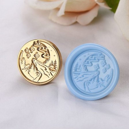 Sigill kopparhuvud vax sigillstämpel 9 9