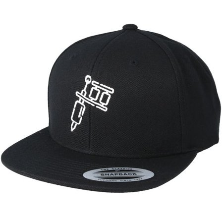 Tattoo Collective - Svart snapback Keps - Tattoo Machine Black Snapback @ Hatstore