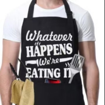 Sjove forklæder til mænd, MR Good Looking is Cooking, Professionel køkkenforklæde Kok Mand Hagesmækforklæder med dobbelt lomme Justerbar