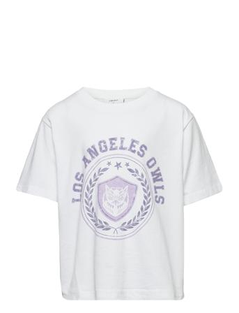 Lydia Ss Tee Tops T-shirts Short-sleeved White Grunt