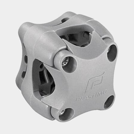 Universal bracket for pulpit, fits tubes Ø18.5 mm - 25.5 mm, light grey
