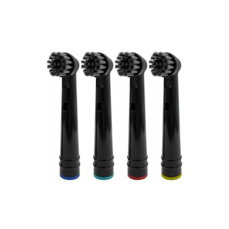 Elastiska tandborsthuvuden - Oral-B - EB17-P - Aktivt kol - Dupont borststrån - Kompatibla med roterande borsthuvuden