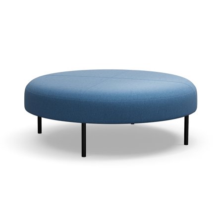 Hocker, VARIETY, Ø 1200mm, Stoff Pod CS, blau