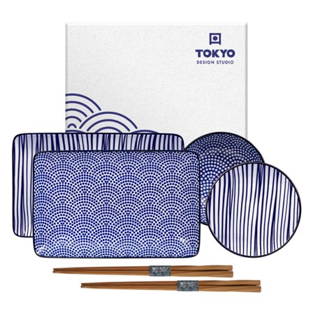 Tokyo design studio Nippon Blue sushisetti 6 osaa