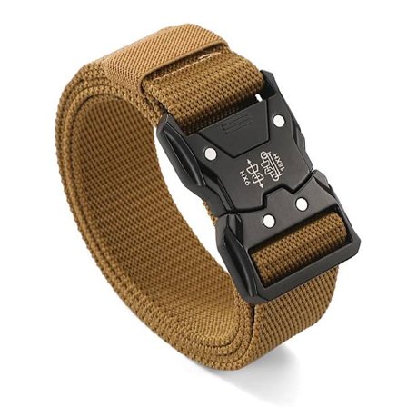 Den Nye Herre 125cm Spænde Bælte Nylon Flettet Letvægts Åndbar Daglig Pendler Herre Bælte