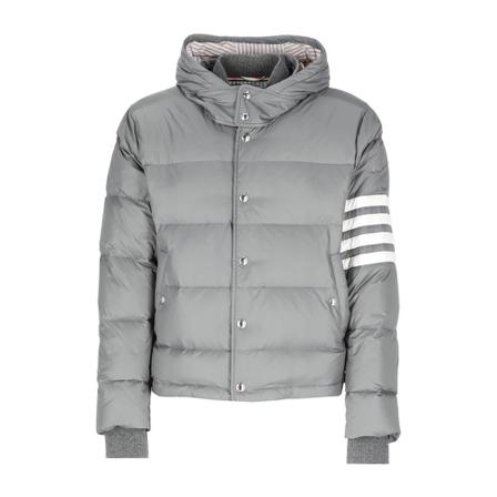 Thom Browne Down Jakke Grå, Herre, Størrelse: XL