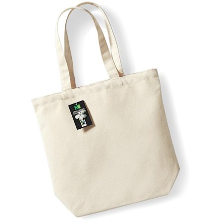 Westford Mill Plain Fair Trade Camden Shopper / Shopping Bag (13 liter)