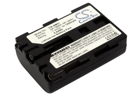 Batteri til kamera for Sony DCR-DVD300, DCR-TRV70, DCR-TRV325 osv.