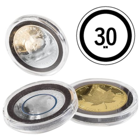 ULTRA Intercept runde møntkapsler til mønt Ø 30 mm - 10 stk.