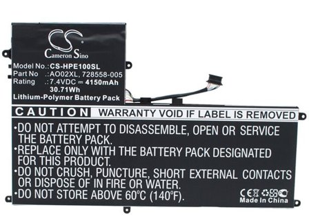 Tabletbatteri til HP ElitePad 1000, ElitePad 1000 G2, F1Q77EA og andre