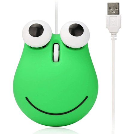 Søt Frog Mus med Ledning for Barn, Frog Laptop Mus med Ledning, Datamus med Ledning for Barn og Voksen Mini Søt Elskelig {FW}