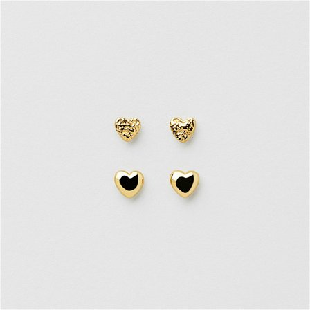Valentina Heart Studs Multipack