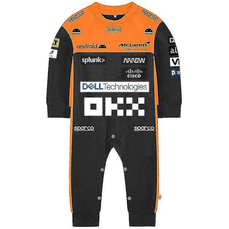 Tib 2023 Ny Sesong F1 Mclaren Baby Jumpsuit Formel 1 Team Racing Car Gulf Gutt Jente Barn Romper Vår Kule Babyklær