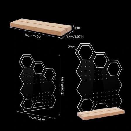 2 st Smyckesställ Örhängen Organizer Hållare STIL 10 STIL 10 Stil 10