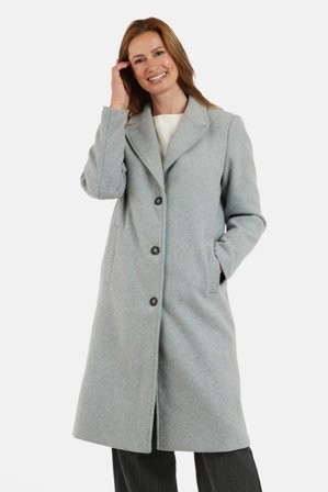 B. COPENHAGEN - Uld Frakke - Grå Melange