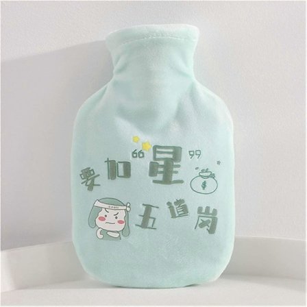 Tegneserie Varmtvannsflaske for å holde varmen om vinteren med plysj gjenbrukbar håndvarmer, kan brukes til oppvarming om vinteren (Farge: GR 2)