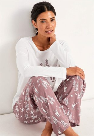 Cellbes of Sweden - Todelt pyjamas i rosa for damer i størrelse 58/60