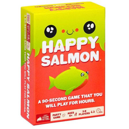 Happy Salmon - Kortspil for voksne, teenagere og børn - Familiesjov