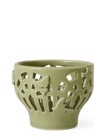 Orangery Fyrfadsstage Ø9.5 Cm Spring Leaf Green Kähler