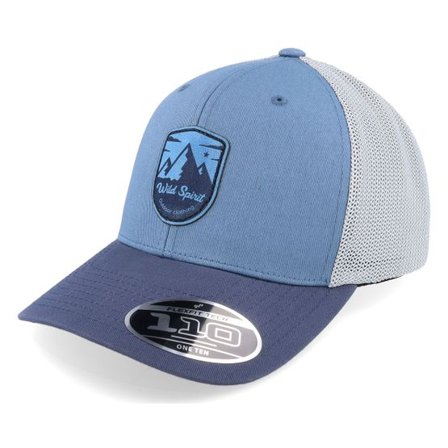 Wild Spirit - Blå trucker Keps - Shield Peak Blue Tones 110 Trucker @ Hatstore